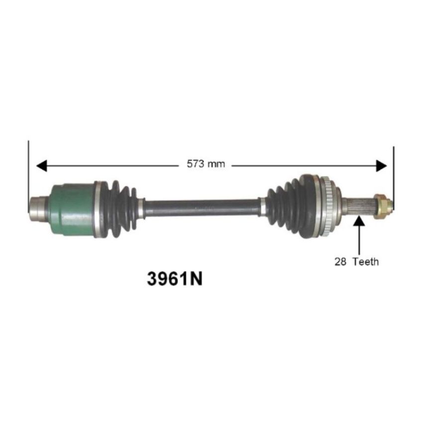 Autopart International Axle Assembly 100% NEW 1700197348