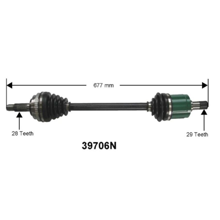 Autopart International Axle Assembly 100% NEW 1700197350