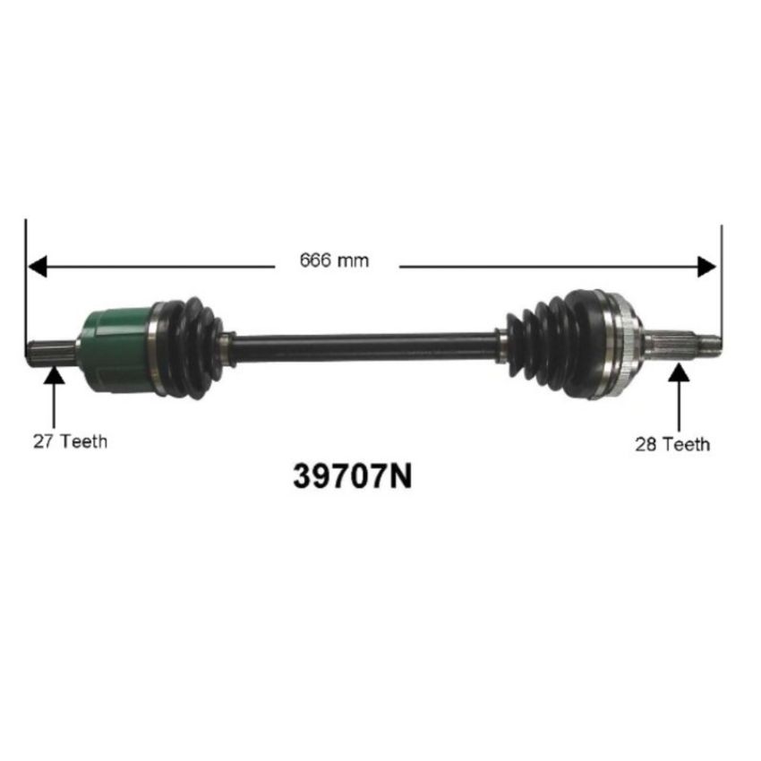 Autopart International Axle Assembly 100% NEW 1700197351