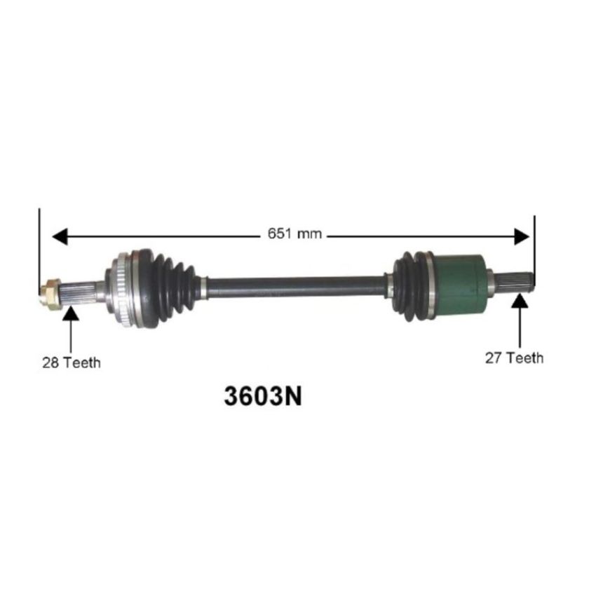 Autopart International Axle Assembly 100% NEW 1700197354