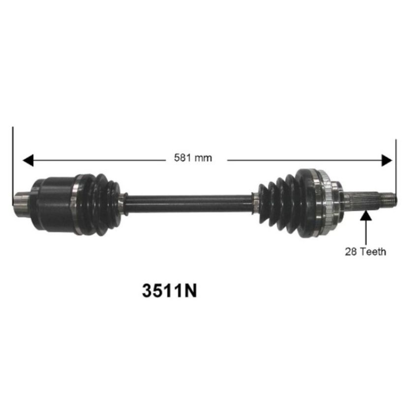 Autopart International Axle Assembly 100% NEW 1700197355