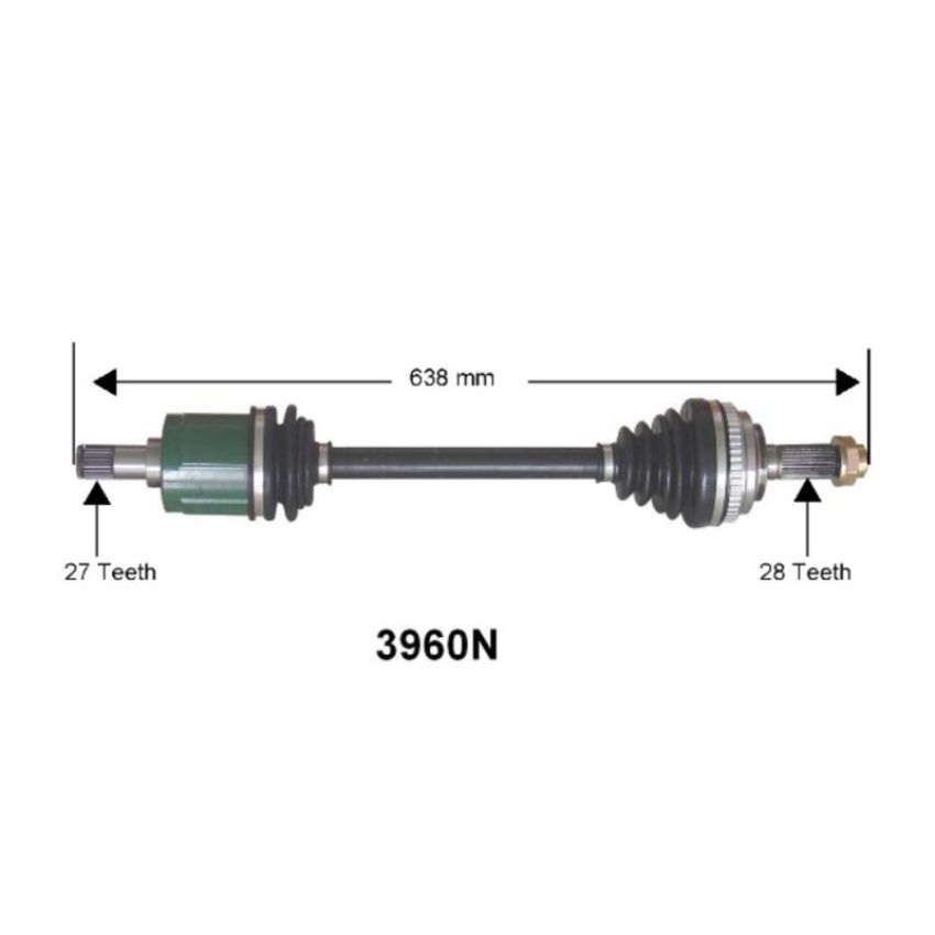 Autopart International Axle Assembly 100% NEW 1700197358