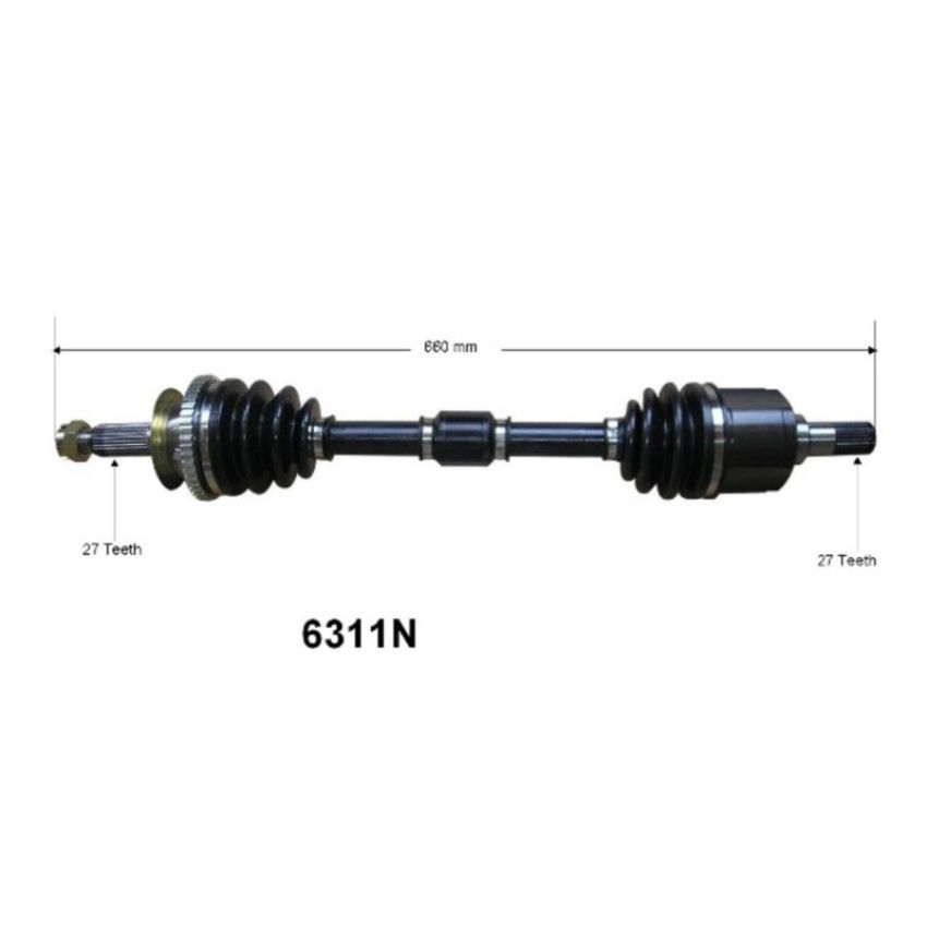 Autopart International Axle Assembly 100% NEW 1700197388