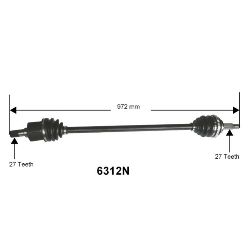 Autopart International Axle Assembly 100% NEW 1700197389