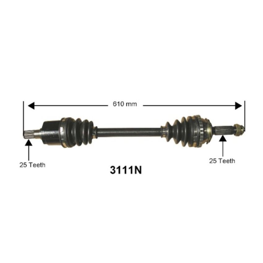 Autopart International Axle Assembly 100% NEW 1700197392