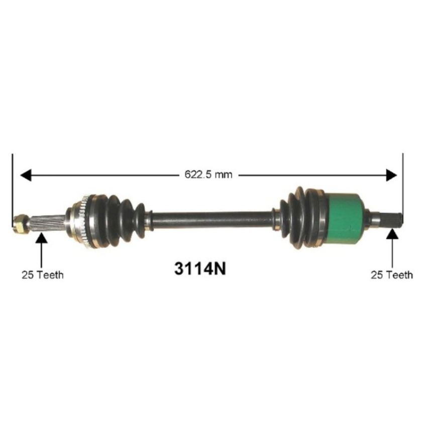 Autopart International Axle Assembly 100% NEW 1700197396