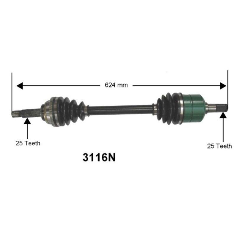 Autopart International Axle Assembly 100% NEW 1700197398