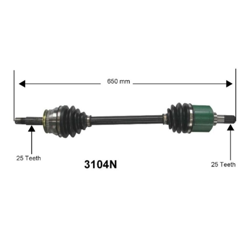 Autopart International Axle Assembly 100% NEW 1700197399