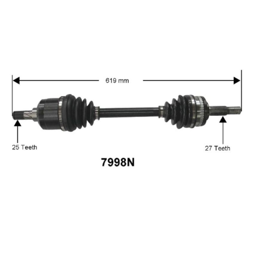 Autopart International Axle Assembly 100% NEW 1700197403