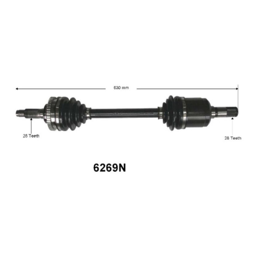 Autopart International Axle Assembly 100% NEW 1700197448