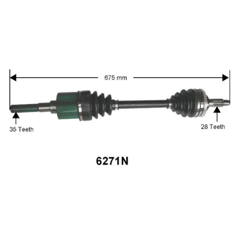 Autopart International Axle Assembly 100% NEW 1700197450