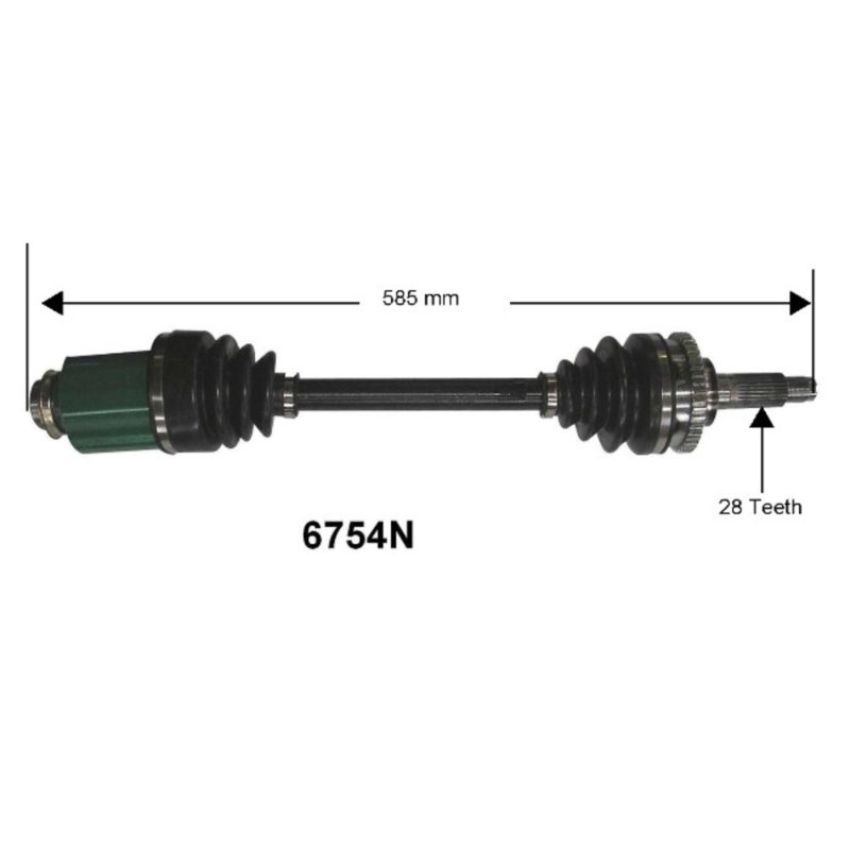Autopart International Axle Assembly 100% NEW 1700197451