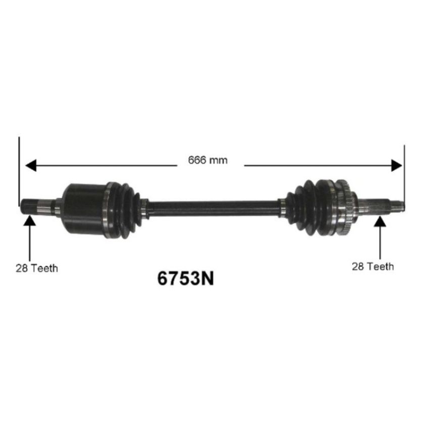 Autopart International Axle Assembly 100% NEW 1700197452