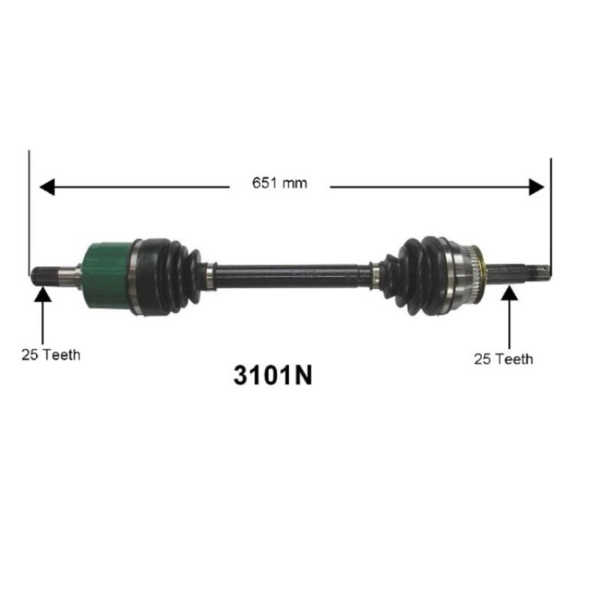 Autopart International Axle Assembly 100% NEW 1700197505