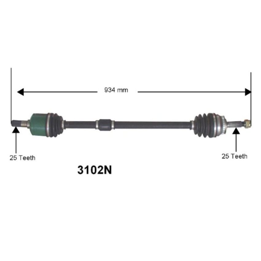 Autopart International Axle Assembly 100% NEW 1700197506