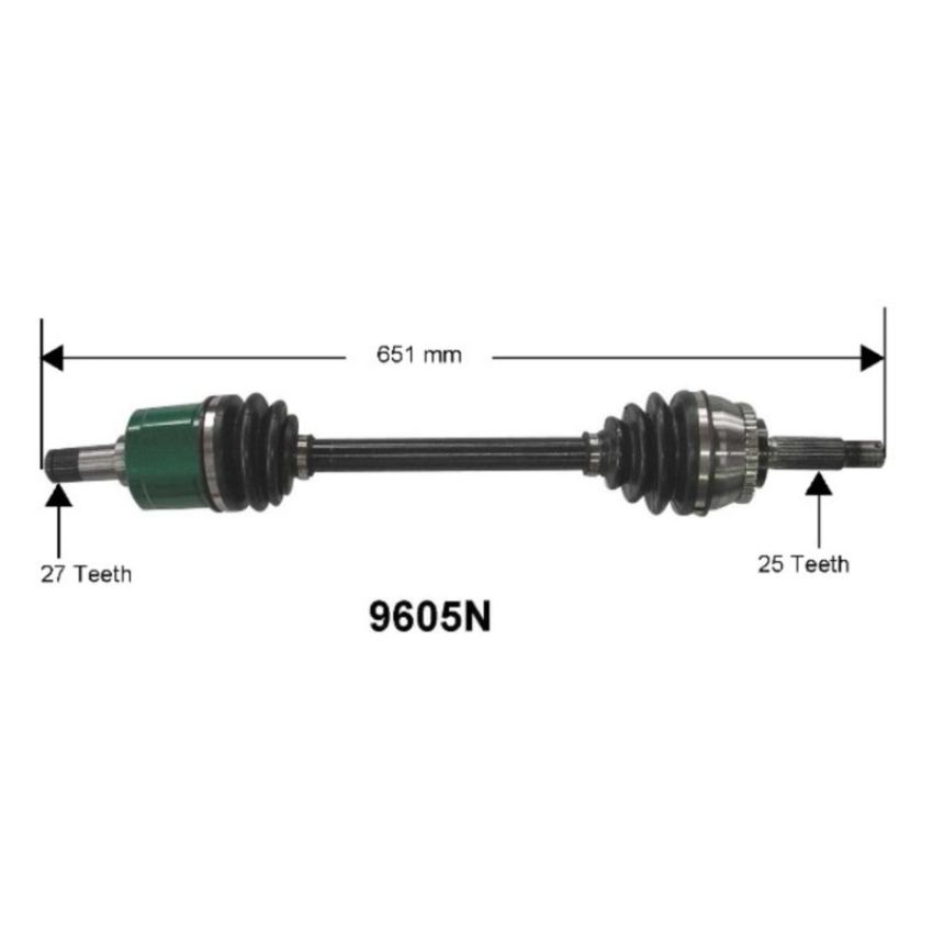 Autopart International Axle Assembly 100% NEW 1700197509