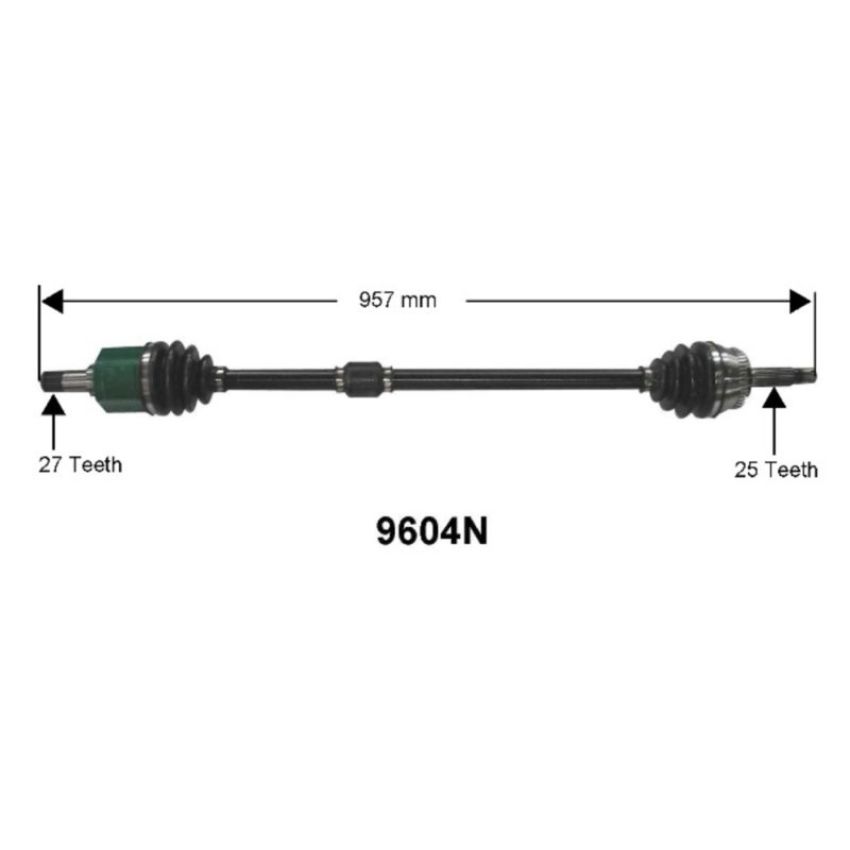 Autopart International Axle Assembly 100% NEW 1700197510