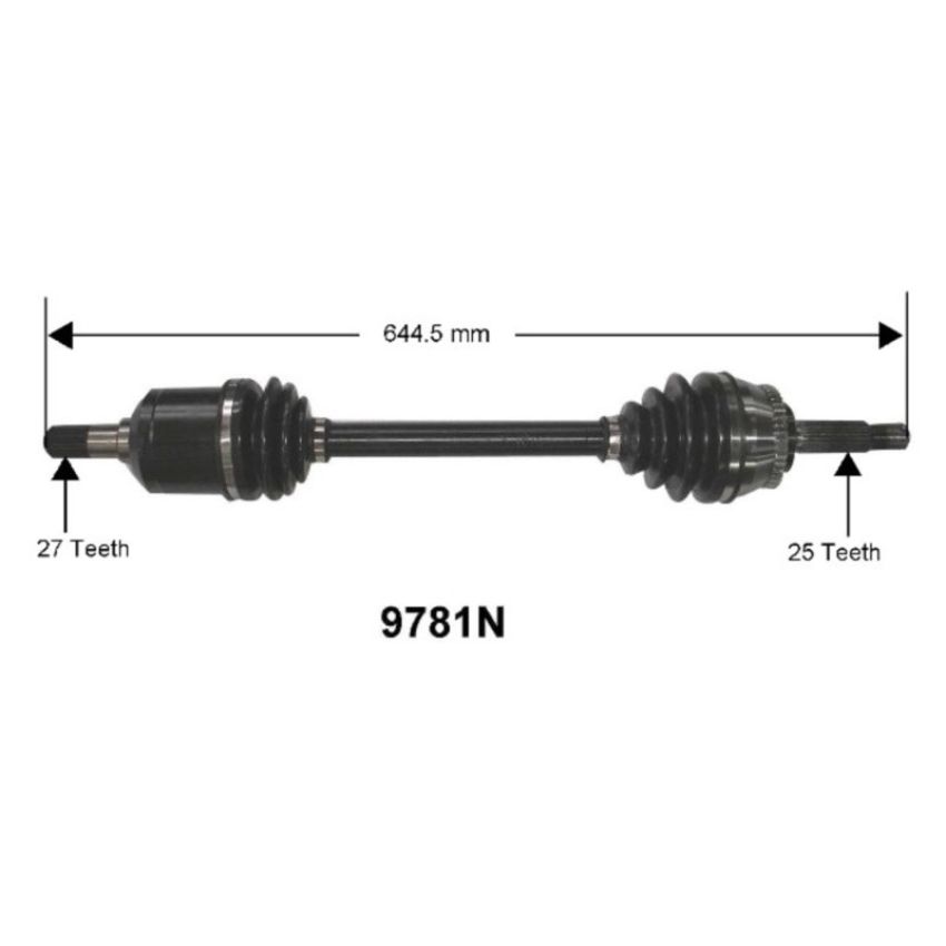Autopart International Axle Assembly 100% NEW 1700197517