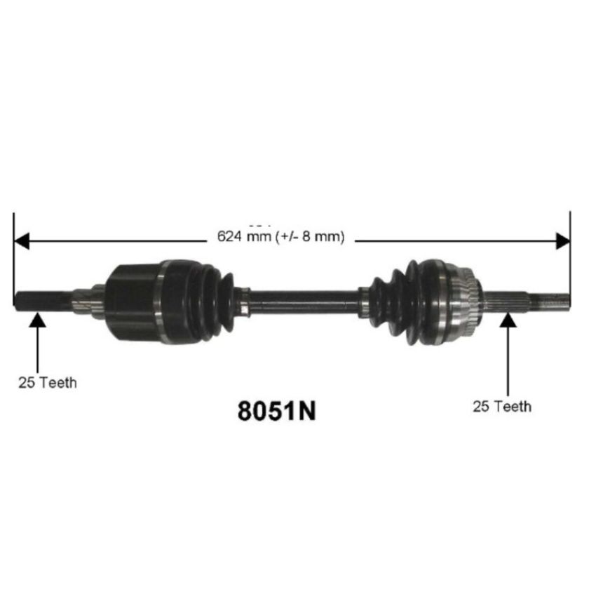 Autopart International Axle Assembly 100% NEW 1700197545
