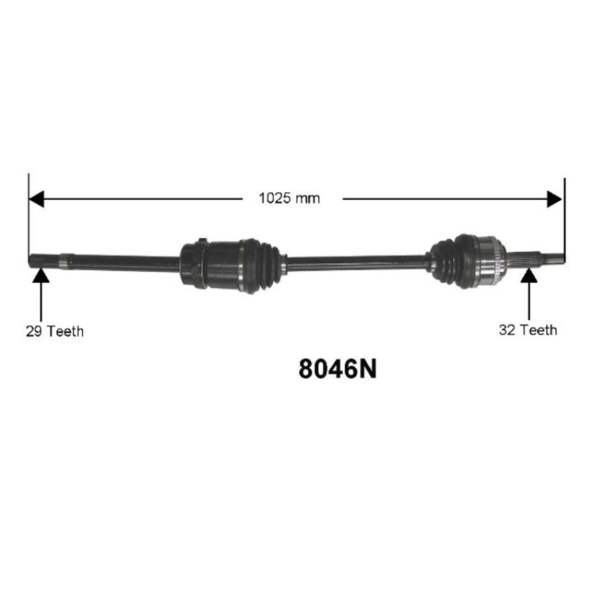 Autopart International Axle Assembly 100% NEW 1700197549