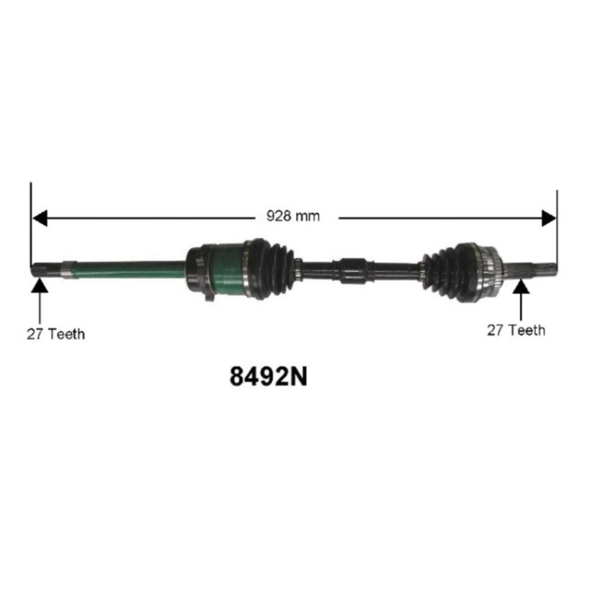 Autopart International Axle Assembly 100% NEW 1700197552