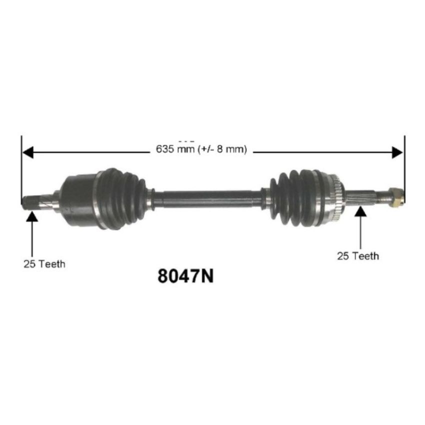 Autopart International Axle Assembly 100% NEW 1700197558