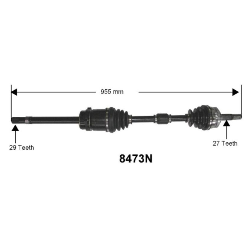 Autopart International Axle Assembly 100% NEW 1700197561