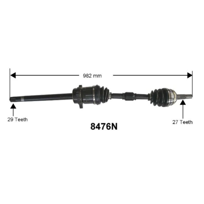 Autopart International Axle Assembly 100% NEW 1700197571