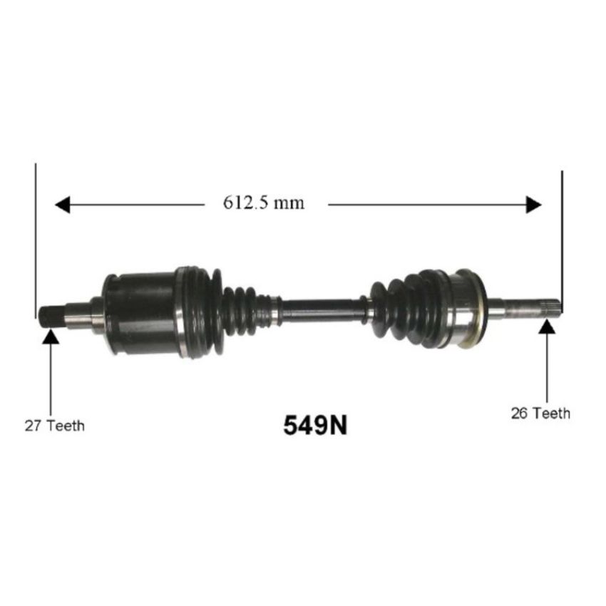 Autopart International Axle Assembly 100% NEW 1700197623