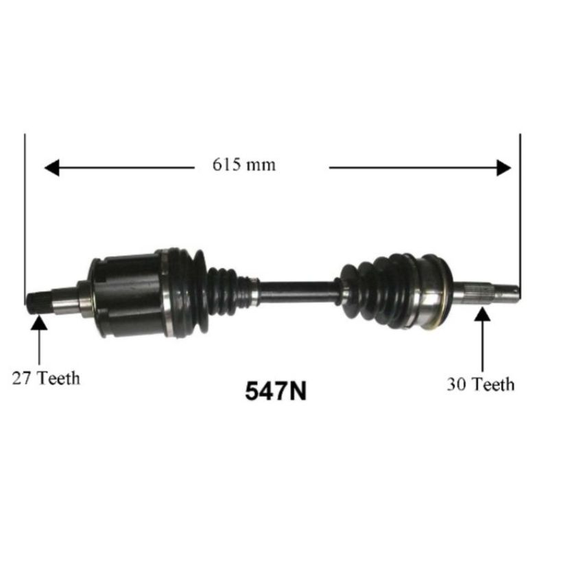 Autopart International Axle Assembly 100% NEW 1700197626