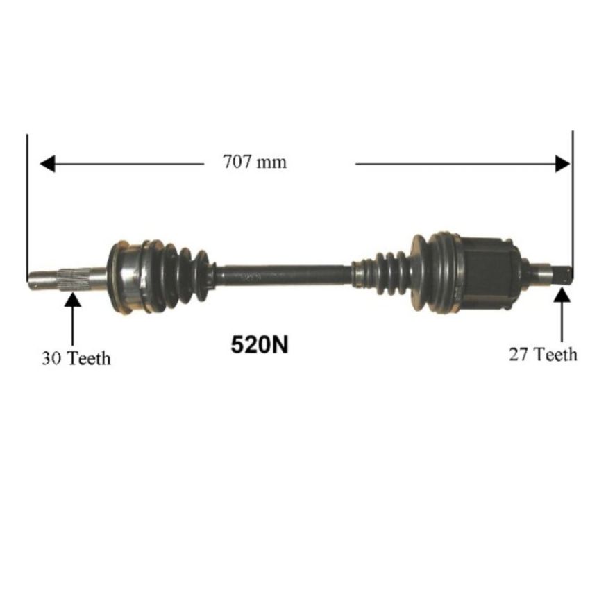 Autopart International Axle Assembly 100% NEW 1700197635