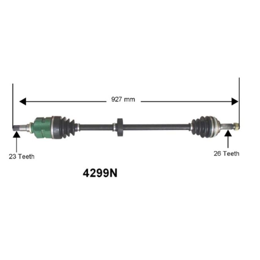 Autopart International Axle Assembly 100% NEW 1700197649