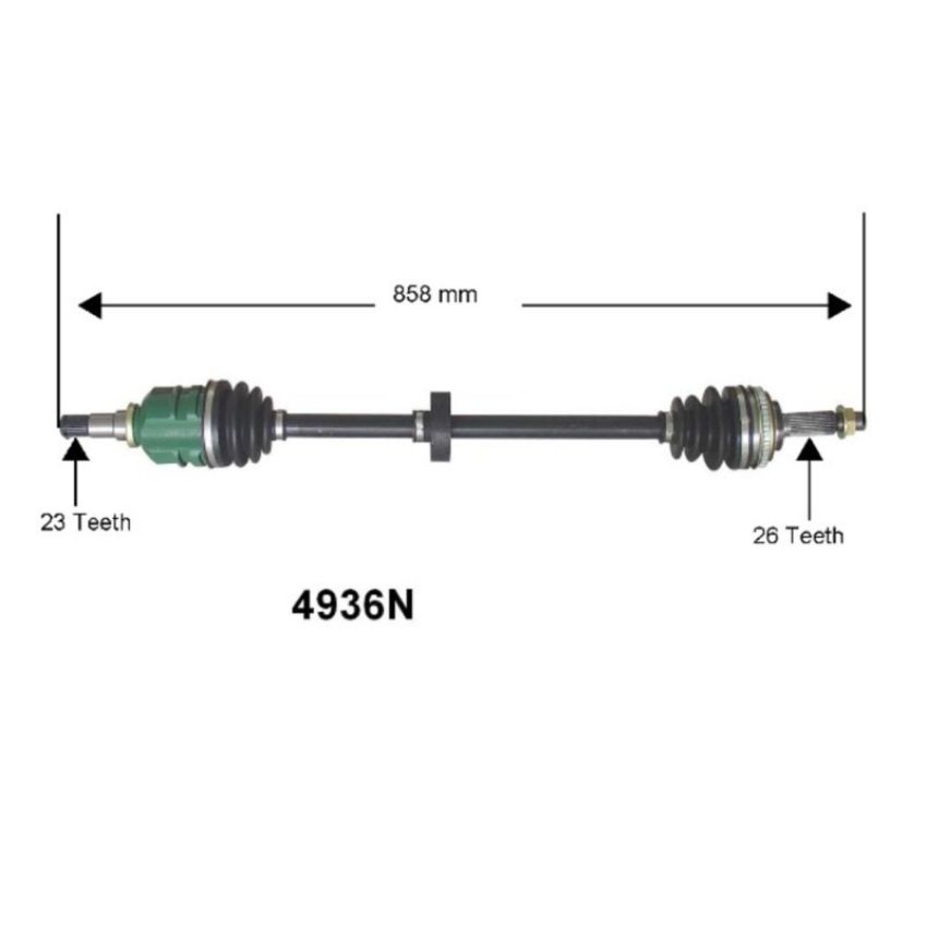Autopart International Axle Assembly 100% NEW 1700197651