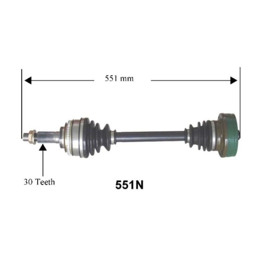 Autopart International Axle Assembly 100% NEW 1700197652