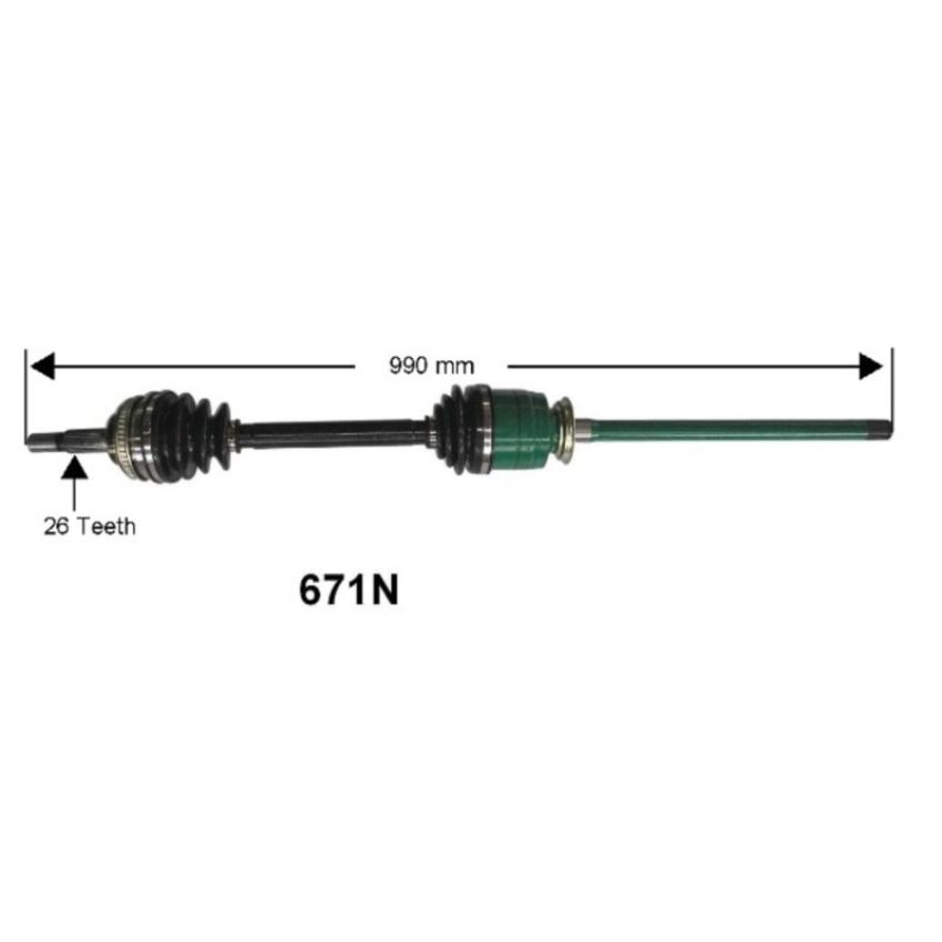 Autopart International Axle Assembly 100% NEW 1700197670