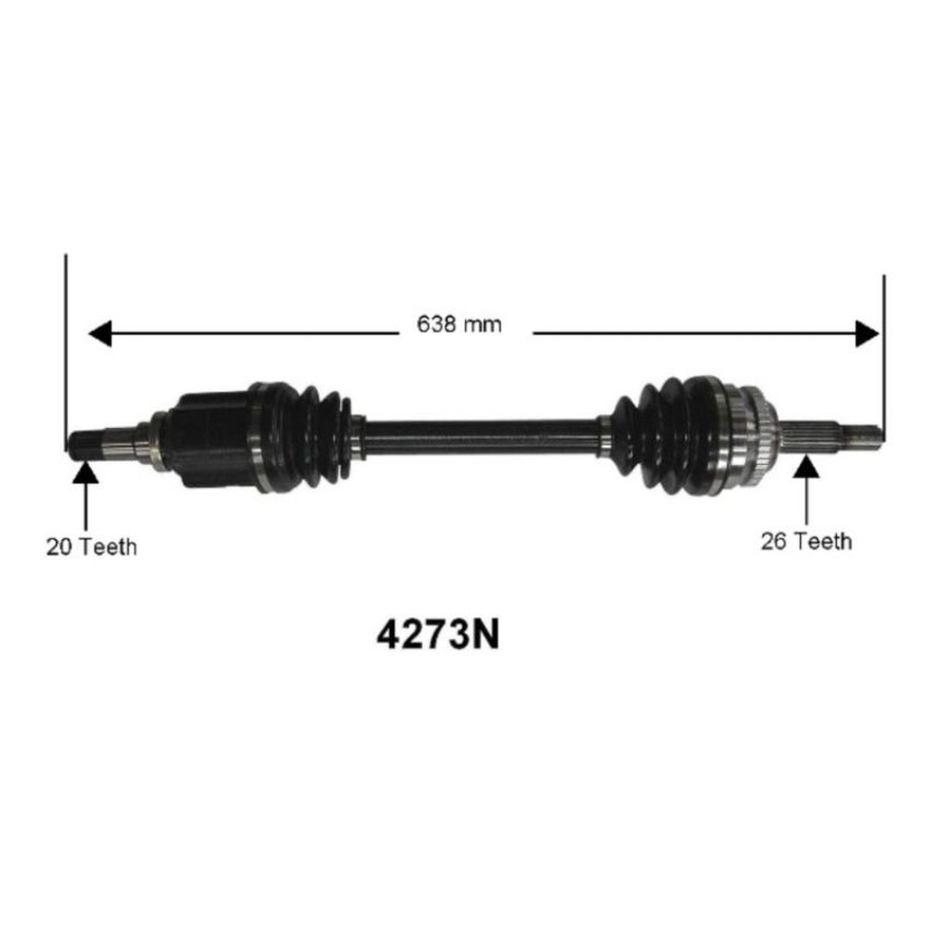 Autopart International Axle Assembly 100% NEW 1700197681
