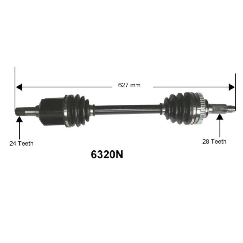 Autopart International Axle Assembly 100% NEW 1700197707