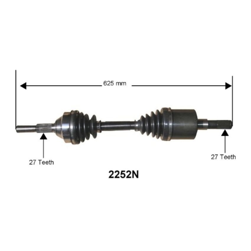 Autopart International Axle Assembly 100% NEW 1700197727