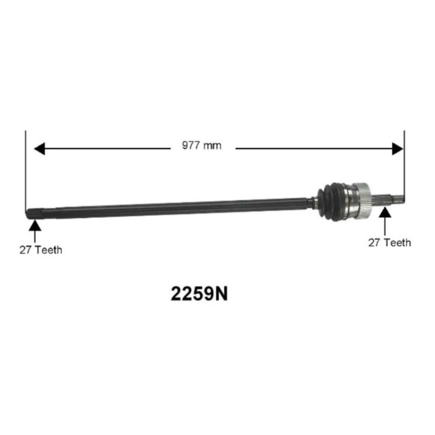Autopart International Axle Assembly 100% NEW 1700197728
