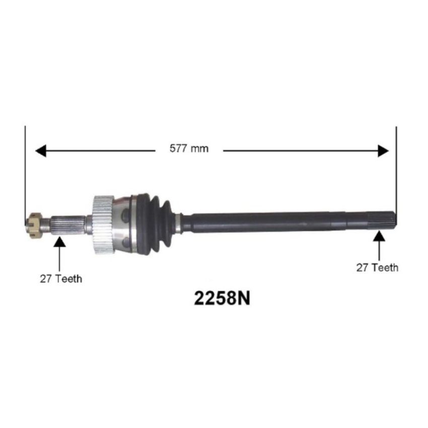 Autopart International Axle Assembly 100% NEW 1700197729