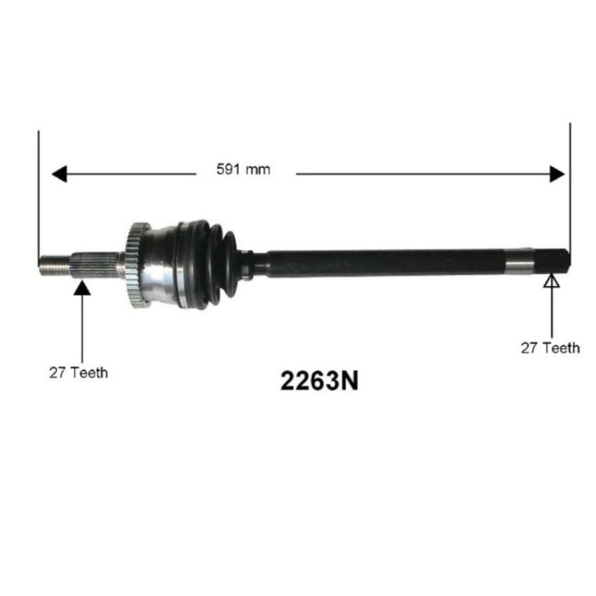 Autopart International Axle Assembly 100% NEW 1700197730