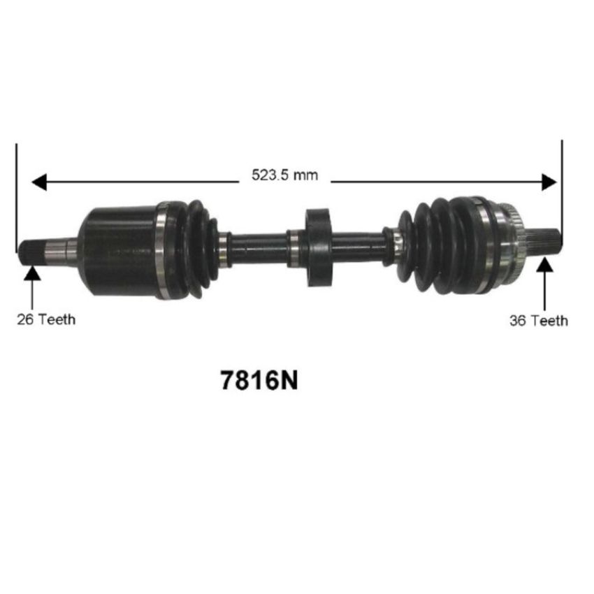 Autopart International Axle Assembly 100% NEW 1700203541