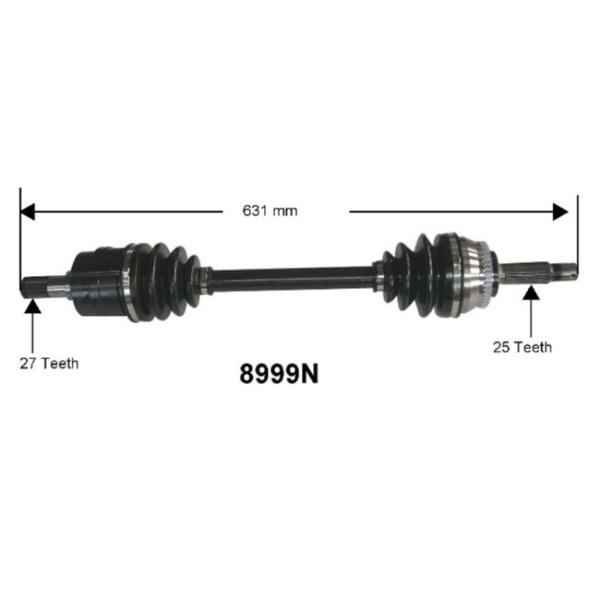 Autopart International Axle Assembly 100% NEW 1700203837