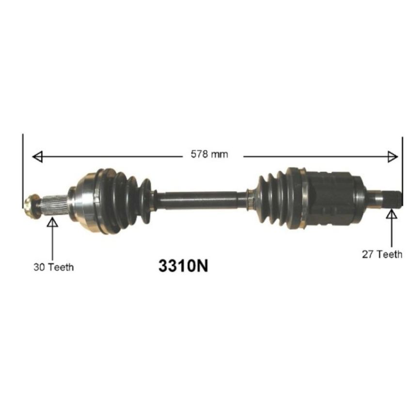 Autopart International Axle Assembly 100% NEW 1700203840