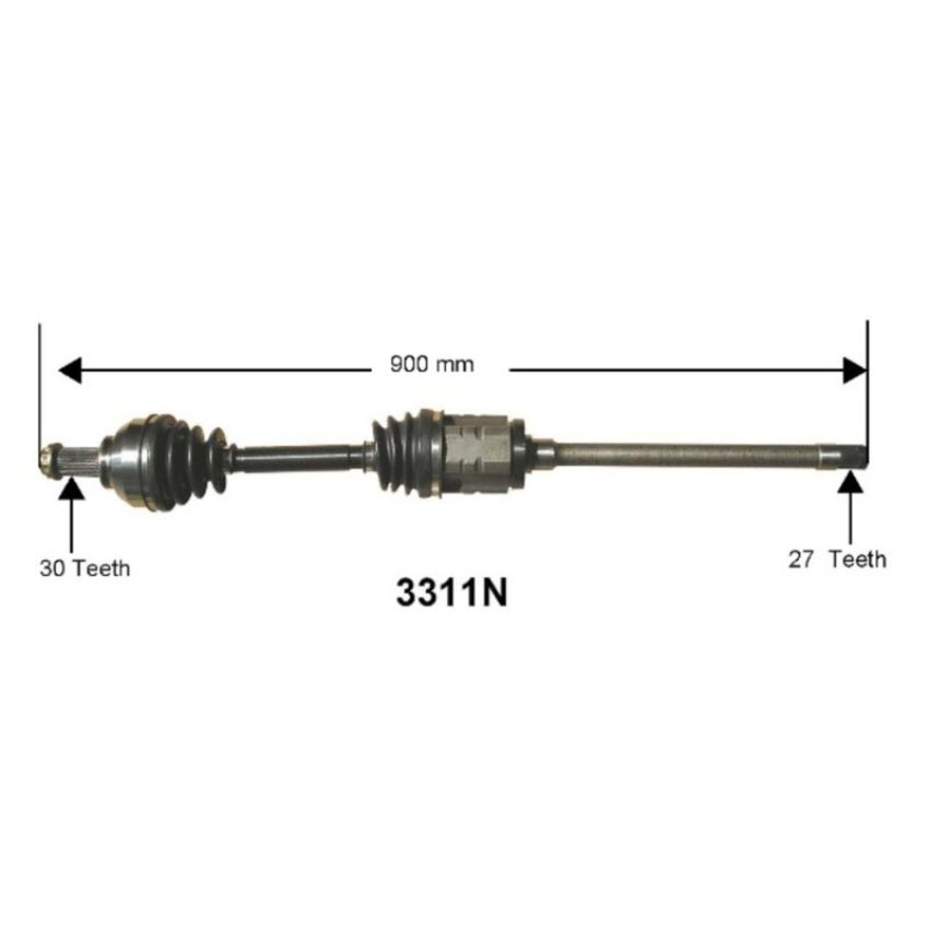 Autopart International Axle Assembly 100% NEW 1700203841