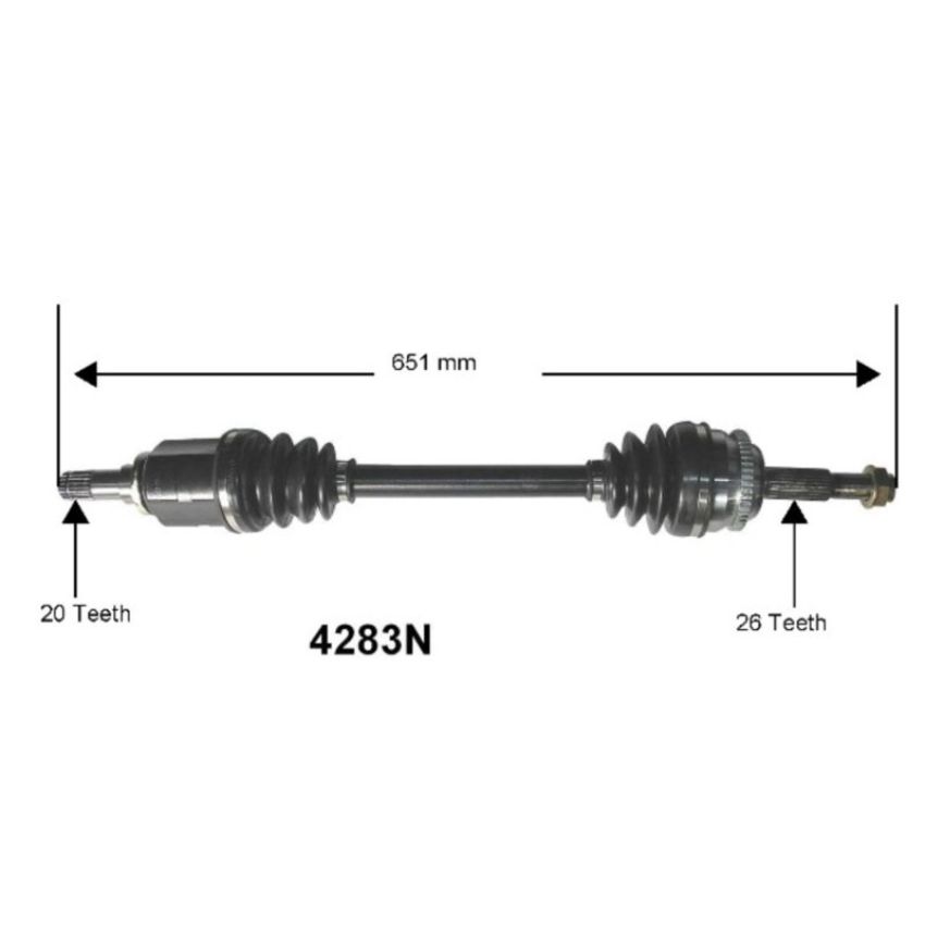 Autopart International Axle Assembly 100% NEW 1700203844