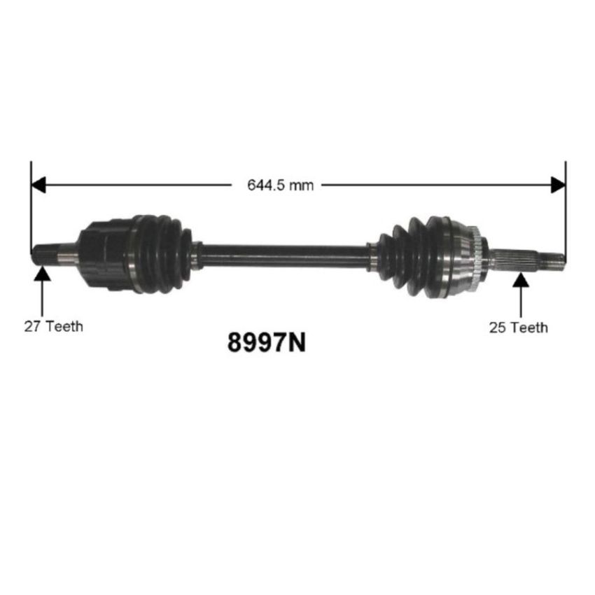 Autopart International Axle Assembly 100% NEW 1700203862