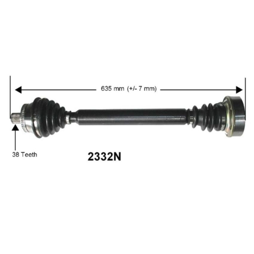 Autopart International Axle Assembly 100% NEW 1700204015