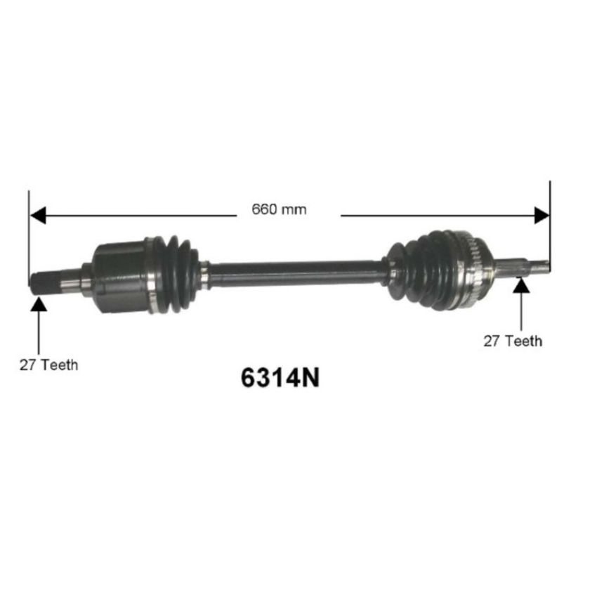 Autopart International Axle Assembly 100% NEW 1700206309