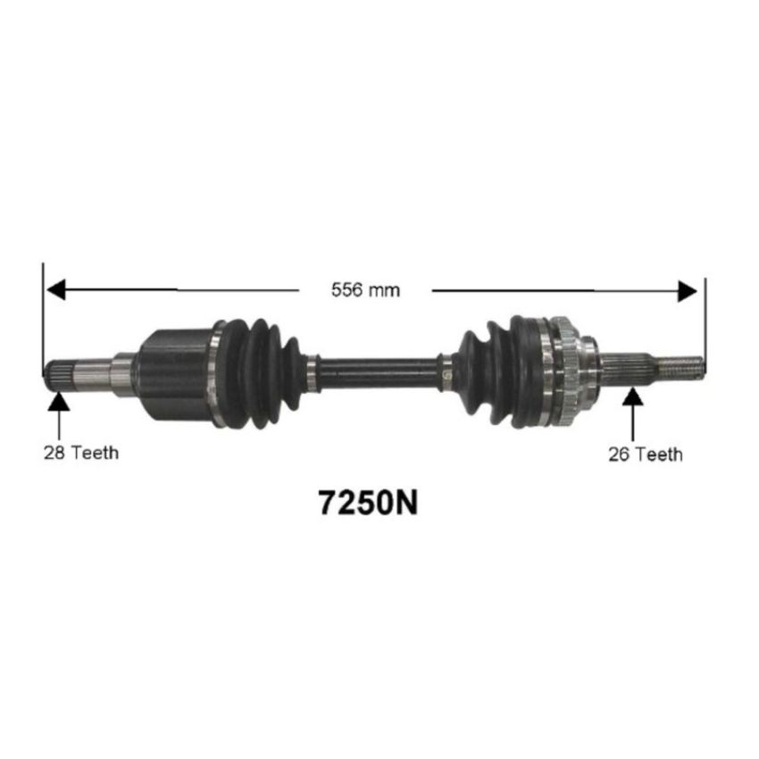 Autopart International Axle Assembly 100% NEW 1700206314